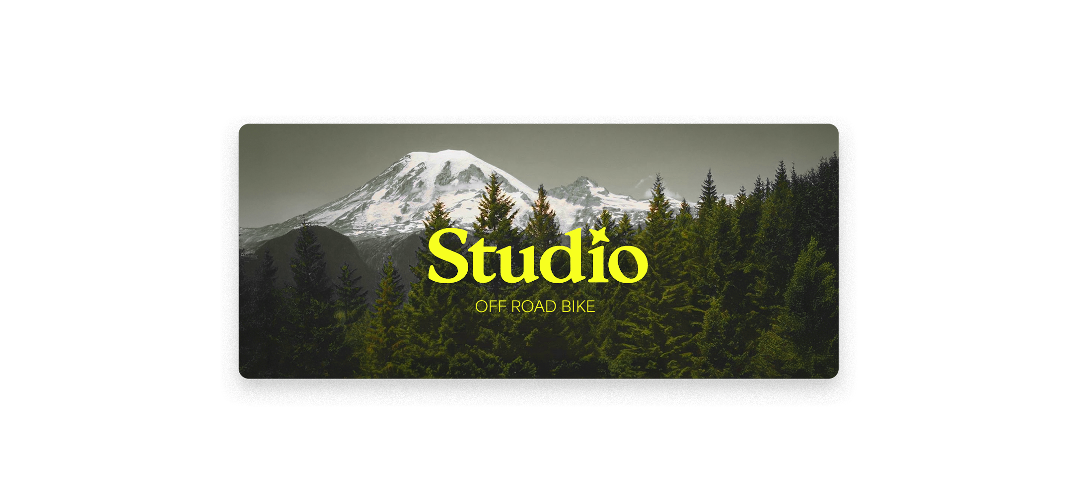 Studio off road bike brand presentation